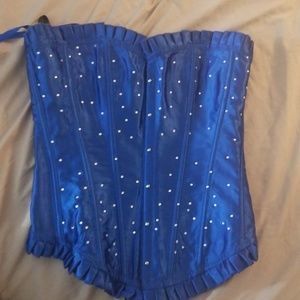 Royal blue corset